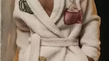 Multicolor Mug Printed Bath Robe worn by Brad Pitt in Fight Club - Tyler Durden speech