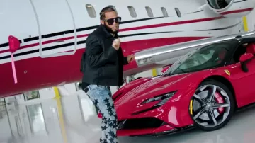 Gafas de sol Louis Vuitton negras 'Cyclone' usadas por El Alfa en El Alfa "El Jefe" Ft. Farruko - CURAZAO (Video Oficial) #SagitarioTheAlbum