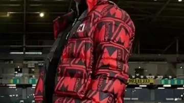 Red & Black Puffer Jacket worn by Paddy Donovan in IBF World Title Face Off