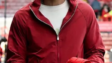 Red Zipper Jacket worn by Ryan Reynolds in Sky Bet Championship