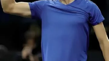 T-shirt bleu porté par Carlos Alcaraz lors de la Laver Cup 2025