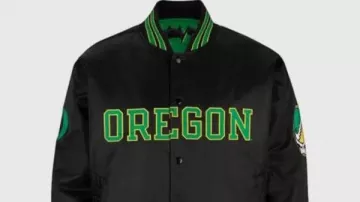 Blouson aviateur noir Oregon Grateful Duck