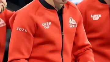 Veste zippée rouge de Laver Cup 2025