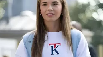 Ryder Cup 2025 Le sweat-shirt blanc Kai Trump en Kai Trump s’est présenté à la Ryder World Cup #kaitrump #fypshorts #viralfeeds