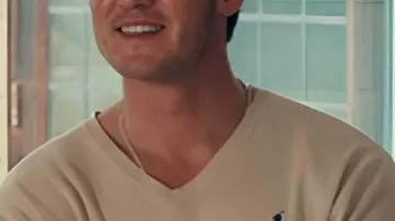 Made In Chelsea S30 Pull à col en V beige