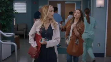 Melie Bianco Tracy Tote worn by Jo Wilson (Camilla Luddington) as seen in Grey's Anatomy (S22E03)