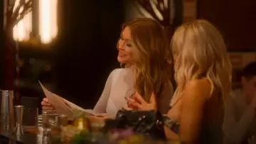 Bustier Thêta Viktoria et Woods porté par Chrishell Stause comme on le voit dans Selling Sunset (S09E01)