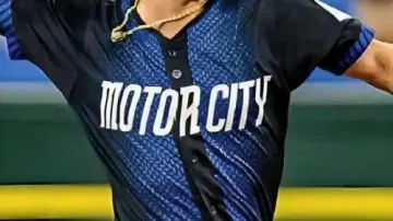 Jersey worn by Zach McKinstry in MOTOR CITY 2025