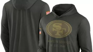 SF 49ers 2025 Salute To Service Hooded Pullover