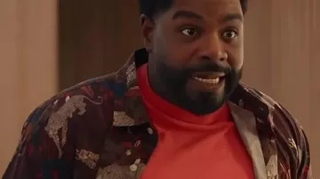 Loot Saison 3 Ron Funches Chemise imprimée léopard