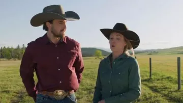Camisa Wrangler Western usada por Amy Fleming (Amber Marshall) como se ve en Heartland (T19E03)