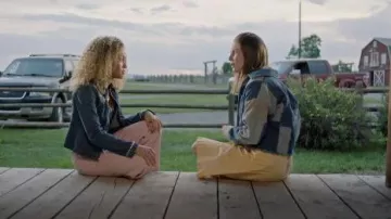 BDG Patchwork Corduroy Harrington Jacket worn by Katie Fleming Morris (Baye McPherson) as seen in Heartland (S19E03)