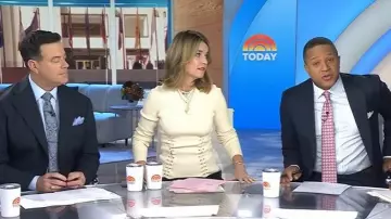 Cadena de cable Marlo Laz Pave Clasp CLR 5.6 usada por Savannah Guthrie como se ve en Today el 29 de octubre de 2025