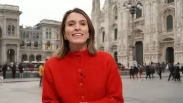 Chaqueta Sezane Thais usada por Molly Hunter como se ve en Today el 29 de octubre de 2025