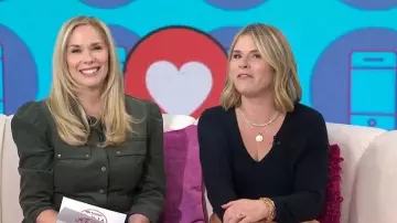 Vestido camisero midi de pana de algodón Shoshanna Amanda usado por Leanne Morgan como se ve en Today with Jenna & Friends el 29 de octubre de 2025