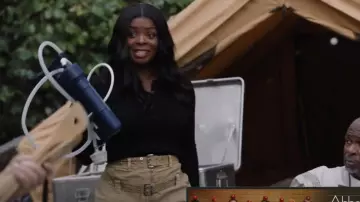 Ganni Belted Pants worn by Ava Coleman (Janelle James) as seen in Abbott Elementary (S05E05)