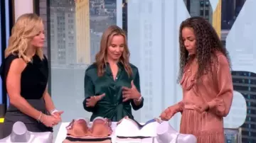 Cinq a Sept Jacey Silk Satin Tie-Waist Minidress worn by Heidi Zak as seen in The View on October 29, 2025