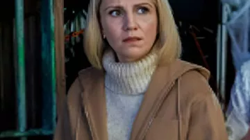 Elsbeth S3 Annaleigh Ashford Brown Hooded Jacket