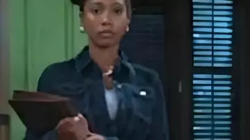 Beyond The Gates 2025 Samantha Richardson Bow Print Jacket (Samantha Richardson) as seen in Beyond the Gates