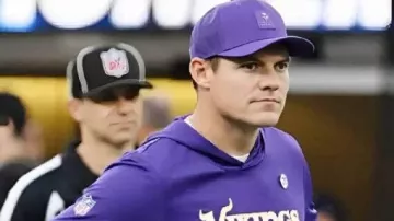 Minnesota Vikings 2025 Purple Hoodie worn by Kevin Oconnell in Kevin O'Connell & Joe Flacco Go Way Back ???? | Mic'd Up