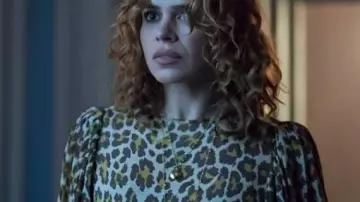 Wednesday Leopard Print Dress worn by (Isadora Caprini) as seen in Wednesday (S02E04)