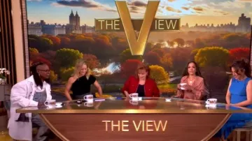 Magnolia Pearl Washed Overalls worn by Whoopi Goldberg as seen in The View on October 29, 2025