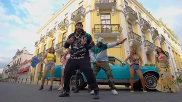 Nike Air Force 1 Low x Off White Black worn by El Alfa in EL ALFA FT El Pepo X Zepekeño - Arrebatao ALETEO CHAMPETA