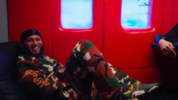 Jordan 6 Retro x Travis Scott Olive worn by El Alfa in El Alfa "El Jefe" Ft. Angel Dior- Un Selfie Con 3 Millones