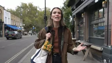 Chaqueta de cera Barbour Highclere usada por Molly Hunter como se ve en Today el 30 de octubre de 2025