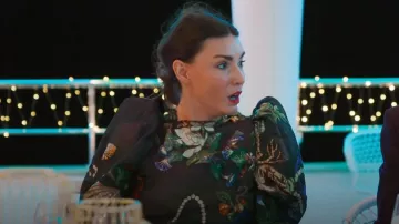 Oscar de la Renta Pietra Dura Fil Coupé Mini Dress worn by Bronwyn Newport as seen in The Real Housewives of Salt Lake City (S06E07)