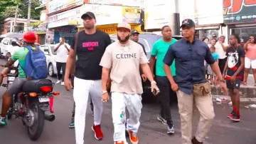 Rick Owens Zapatillas Geobasket de caña alta rojas y blancas usadas por El Alfa en El Alfa El Jefe ❌ BlueMoney ❌ Chocoleyrol - QUE NO REMIX #SagitarioTheAlbum