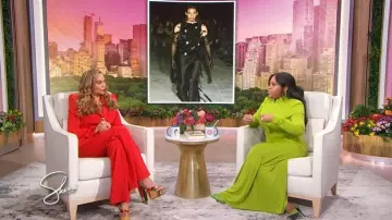 Nadine Merabi Monica Double Breasted Blazer Minidress worn by Tina Knowles as seen in Sherri on October 27, 2025