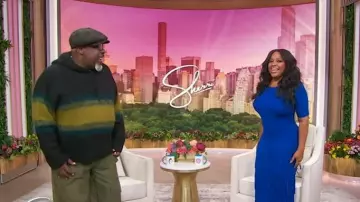 The Elder Statesman Thistle Shadow Striped Alpaca-blend Hoodie worn by Cedric the Entertainer as seen in Sherri on October 29, 2025