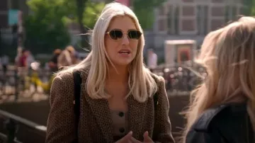 Rag and Bone Mariana Glen Plaid Stretch Wool Vest porté par Gina Kirschenheiter comme on le voit dans The Real Housewives of Orange County (S19E17)