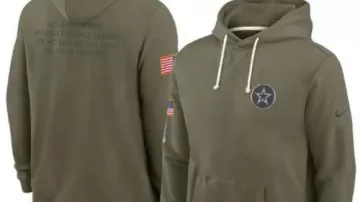 Dallas Cowboys Olive 2025 Salute To Service Sideline Standard Issue Dri-FIT Sweat à capuche - Loisirs