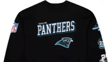 Carolina Panthers Black Training Camp Vintage Logos Sweatshirt - Recreation
