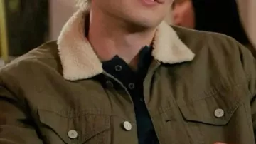 Mi vida con los Walter Boys Chaqueta de algodón verde Cole Walter usada por Cole Walter (Noah LaLonde) en Mi vida con los Walter Boys (T01)