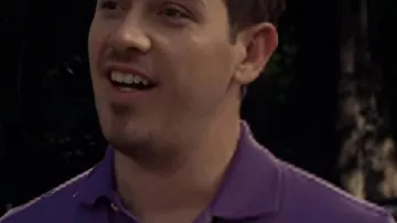 True Blood S3 Kevin Alejandro Purple Polo Shirt (Kevin Alejandro) in True Blood