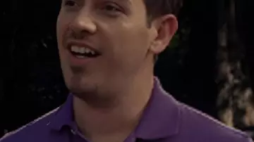 True Blood S3 Kevin Alejandro Purple Polo Shirt (Kevin Alejandro) in True Blood