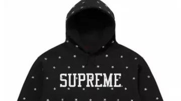 Supreme Stars Studded Hooded Pullover Sweatshirt