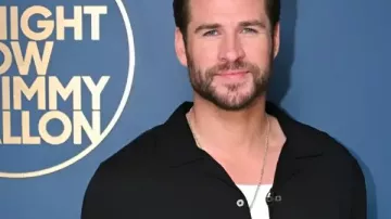 Liam Hemsworth Jimmy Fallon Show S13 Shirt worn by Self - Host (Jimmy Fallon) as seen in The Tonight Show Starring Jimmy Fallon