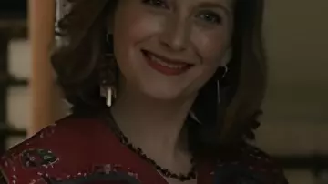 Elsbeth S03 Beryl Nix Paisley Print Asymmetric Blouse as seen in Elsbeth (S03)