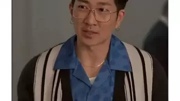 Camisa de lunares azul Daniel Kim Reasonable Doubt S3