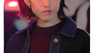 Law And Order S25 Connie Shi Layered Denim Cardigan