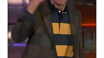 The Kelly Clarkson Show 2025 Timothy Simons Check Print Blazer