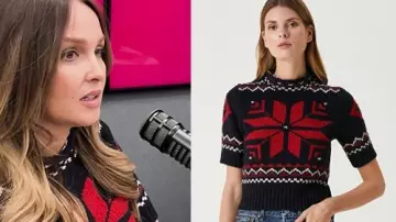 Llámalo por lo que es 2025 Camilla Luddington Suéter de copos de nieve de Camilla Luddington en Llámalo por lo que es