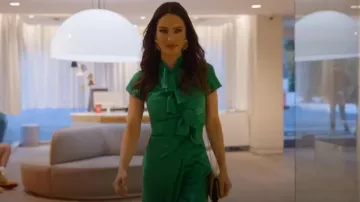 Saloni Kelly Dress worn by Sandra Vergara as seen in Selling Sunset (S09E08)