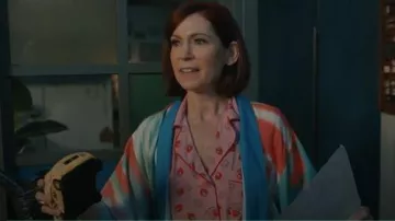 Kate Spade Short Sleeve Boxer Pajamas worn by Elsbeth Tascioni (Carrie Preston) as seen in Elsbeth (S03E04)