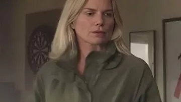 Bad Sisters S2 Green Jacket of Eva Garvey in Bad Sisters (S02) worn by Eva Garvey (Sharon Horgan) Bad Sisters (S02E00)
