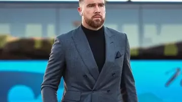 Travis Kelce Chiefs VS Bills 2025 Suit of Travis Kelce in NBC Sunday Night Football